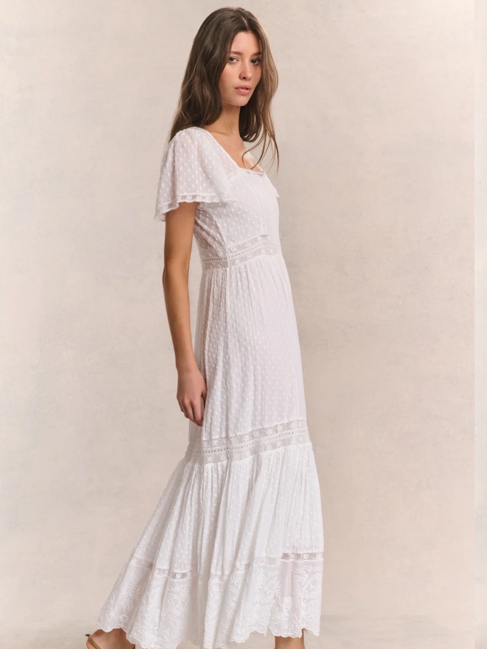 LoveShackFancy White Lace Maxi Dress - “Norma Dress” - Picture 7 of 9